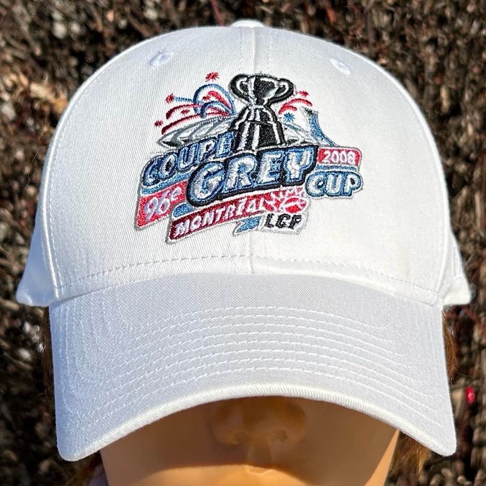 Vintage 2008 96th Grey Cup 🏈 Reebok strapback hat baseball cap CFL Montreal - Picture 2 of 15